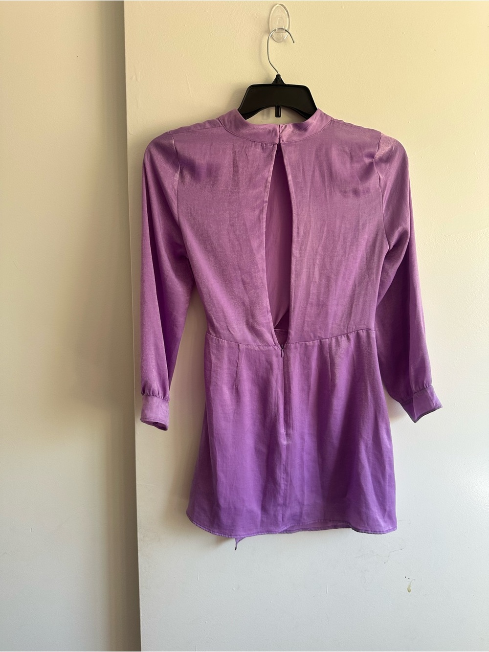 Zara Purple Long Sleeve Mini Dress - Picture 8 of 14